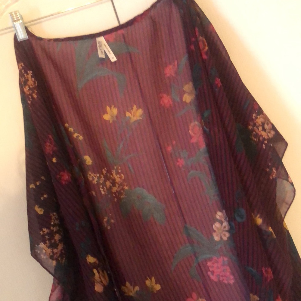 Live 4 truth plus Size spring sheer cardigan kimono topper